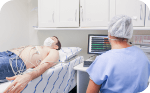 Imagem representativa de uma ecocardiografia pediátrica e fetal